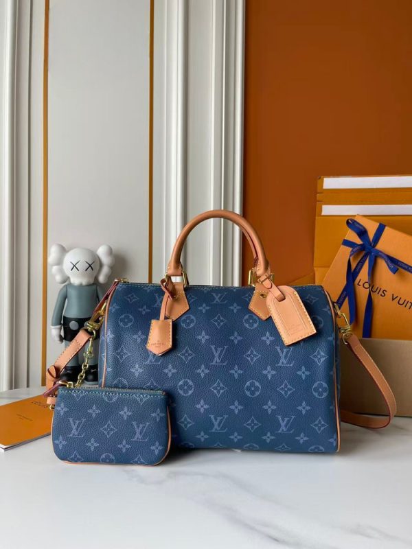 LV Speedy Bandoulière 30 Blue Bag M15282 BC LV Speedy Bandoulière 30 Blue Bag M15282 BC