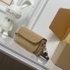 LV Wallet On Chain Ivy Beige Suede M82210 BC