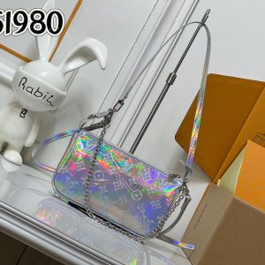 LV Pochette Accessories Holographic Silver Bag M51980 BC LV Pochette Accessories Holographic Silver Bag M51980 BC