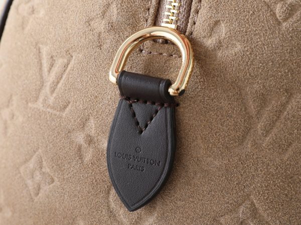 LV Speedy Bandoulière Beige Suede Bag M40391-M40390 BC
