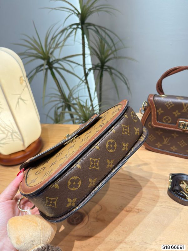 LV Retro Medieval Style Saddle Crossbody Bag C2301250