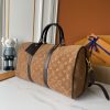 LV Keepall Bandoulière 45 Monogram Suede Bag M29677 BC
