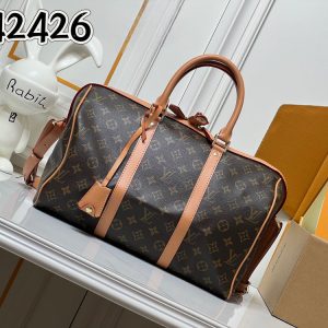 LV Keepall Bandoulière 35 Monogram Eclipse Bag M42426 BC