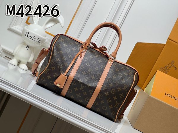 LV Keepall Bandoulière 35 Monogram Eclipse Bag M42426 BC